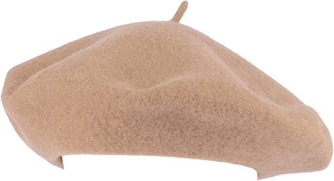 ZAKIRA Wool French Beret for Men and Women in Plain Colours (Beige) at Amazon Women’s Clothing ... | Amazon (US)