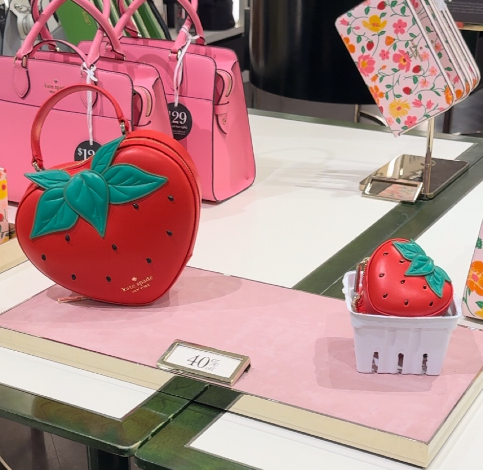 Kate Spade novelty strawberry items 😍🍓 I got the keychain! 