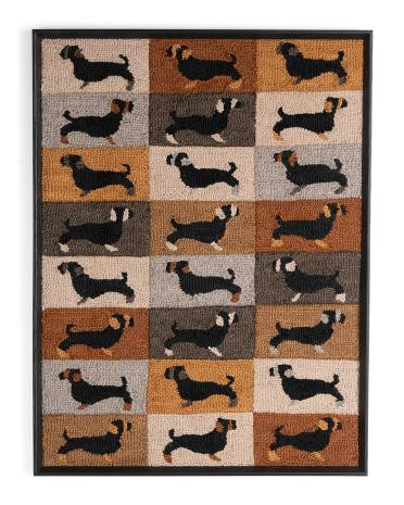 Dachshund dogs woven wall art | TJ Maxx