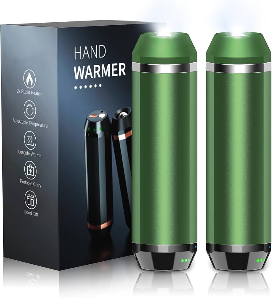 Amazon.com: Magnetic Hand Warmers with Flashlight, 2pack Rechargeable 10000mAh Battery Operated H... | Amazon (US)