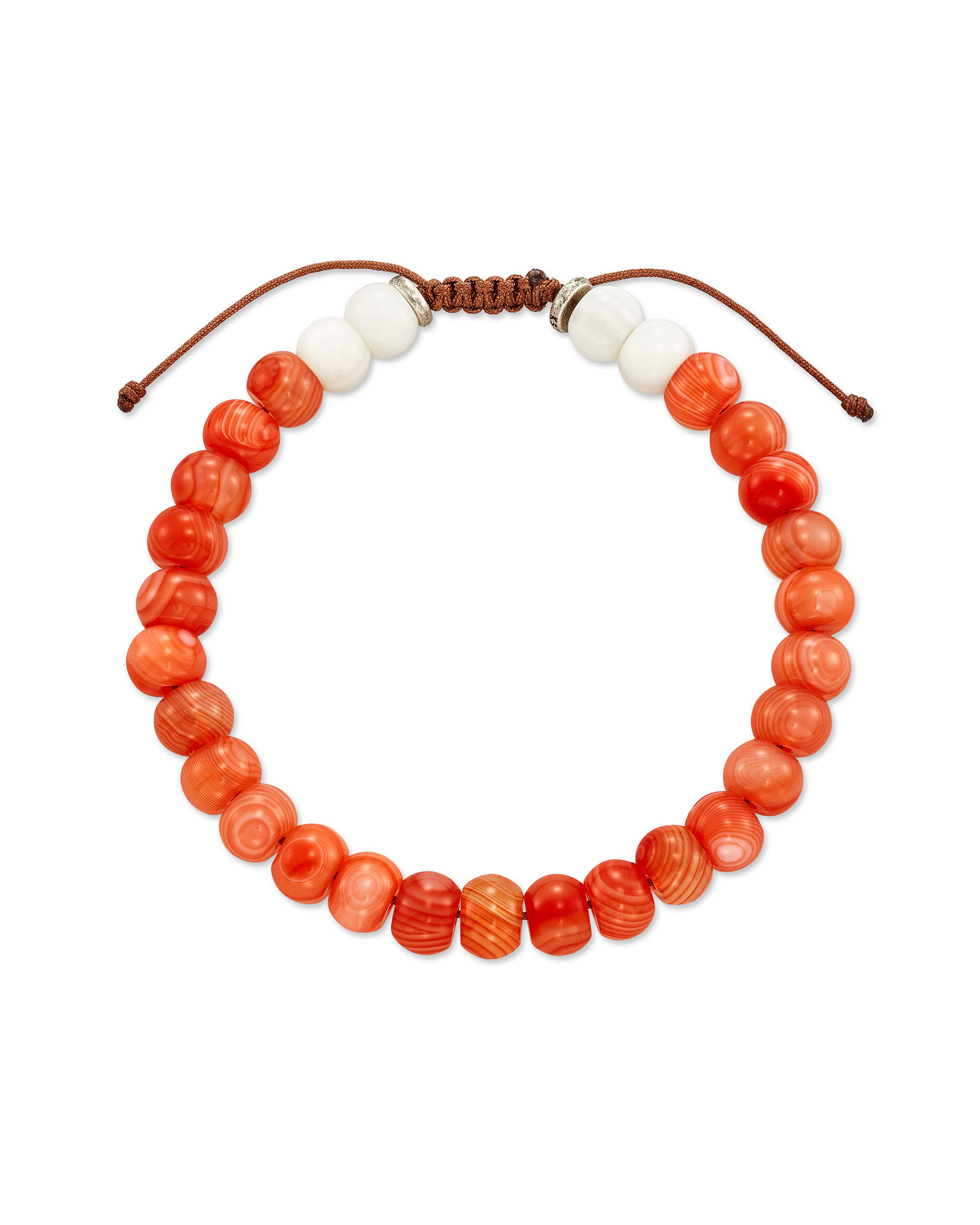 Cade Oxidized Sterling Silver Beaded Bracelet in Burnt Orange Mix | Kendra Scott | Kendra Scott