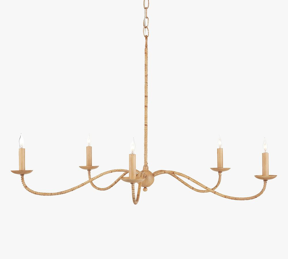 Samson Rattan Chandelier | Pottery Barn (US)
