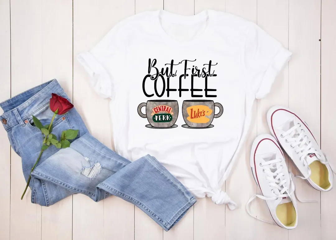 Central Perk & Luke's Coffee T-shirt or Sweater: Full Color DTF Print - Etsy | Etsy (US)