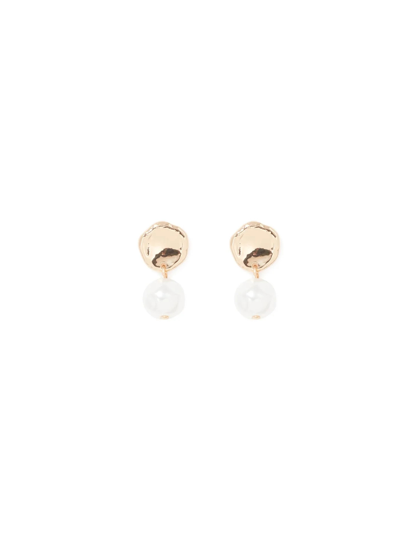 Forever New Women's Yolanda Organic Pearl Drop Earring in Pearl/Gold | Forever New (AU)