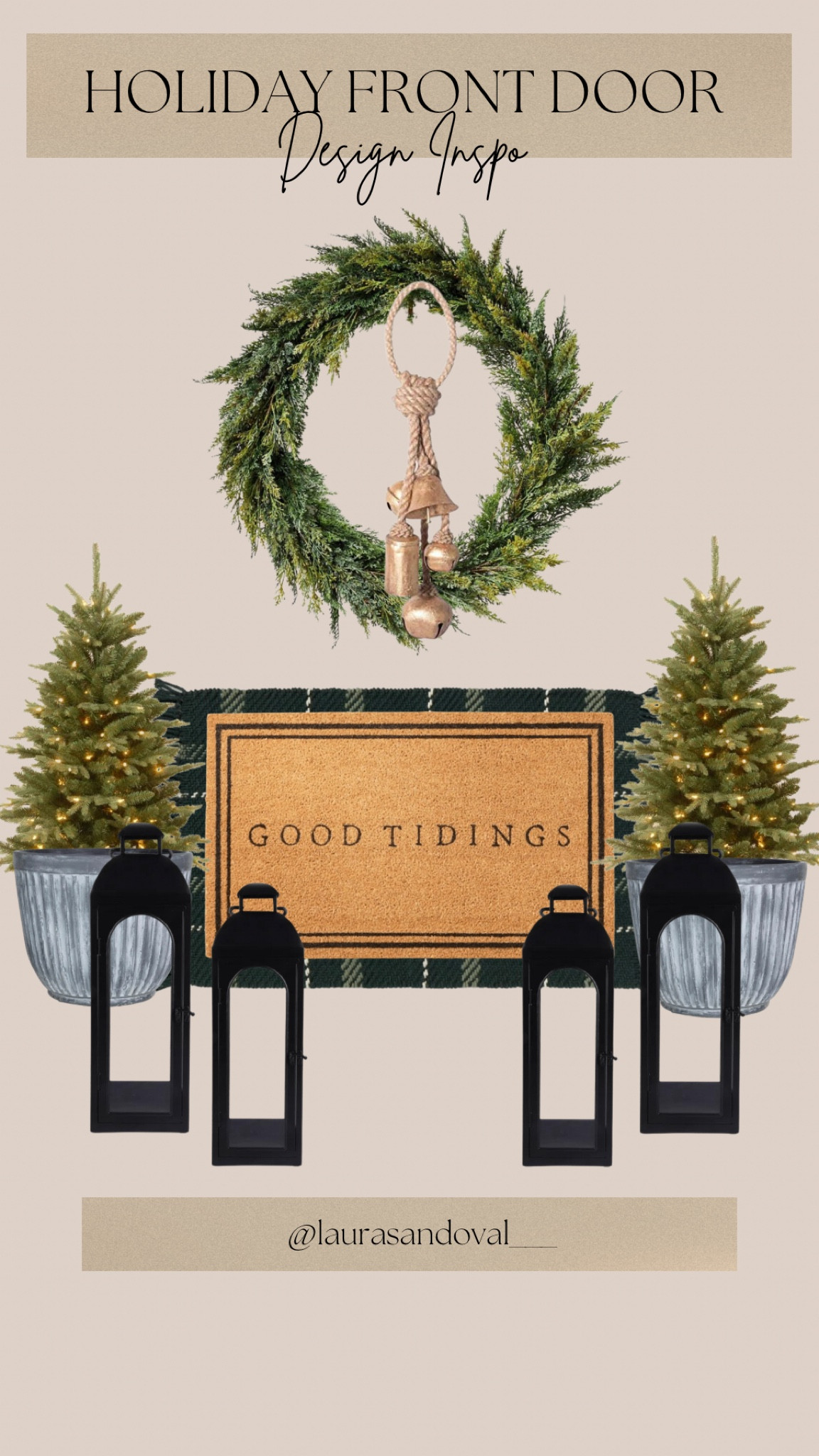 Holiday Front Door Design Inspo 🌲✨ #targethome #amazonhome #amazon #target 

#LTKSeasonal #LTKhome #LTKHoliday