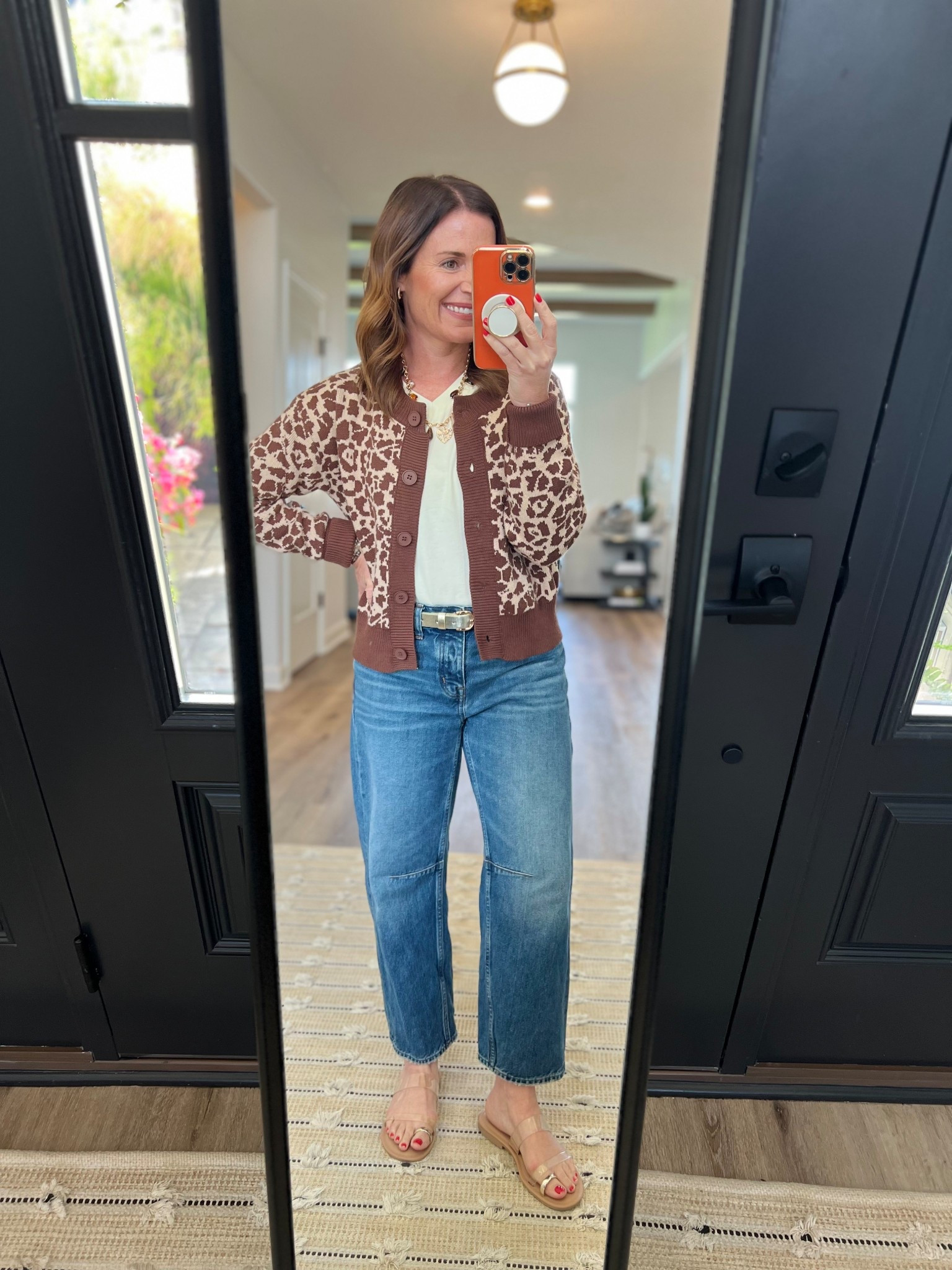 Cardigan is back in stock! Madewell is 20% off using the LTK exclusive discount code! Wearing size 25P in darted barrel leg.  

#LTKFindsUnder100 #LTKxMadewell #LTKPetite