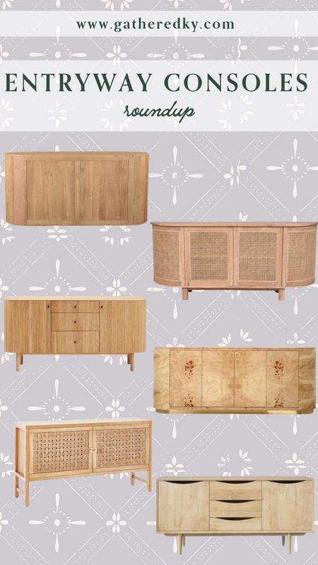 Entryway Console Roundup!

Rattan Sideboard, Midcentury Curved Sideboard, Curved Buffett, Reed Buffett, Reed Sideboard, Midcentury Reed Sideboard , Credenza 

#LTKhome