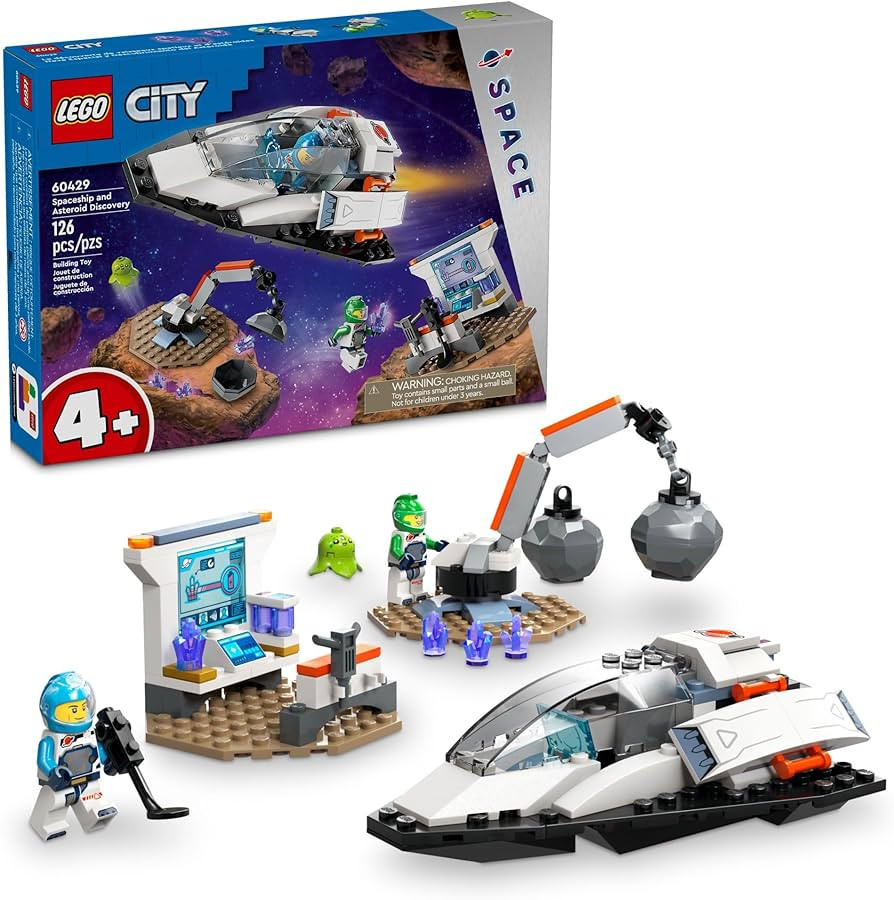 LEGO City Spaceship and Asteroid Discovery Toy Building Set, Gift for Kids Ages 4 Years Old and U... | Amazon (US)