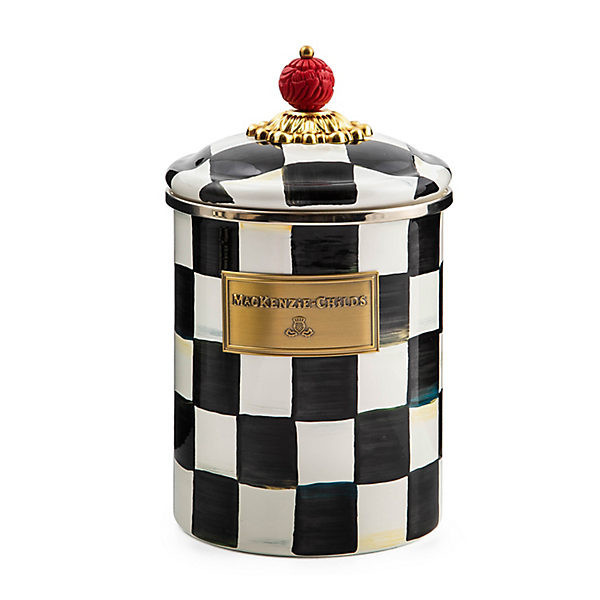 MacKenzie-Childs Courtly Check Medium Canister | MacKenzie-Childs