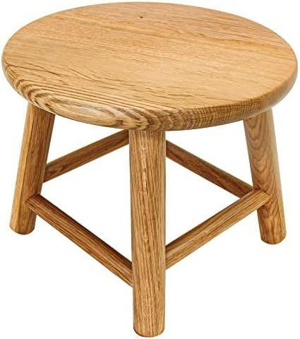 CONSDAN Kids Stool, Milking Stool, USA Grown Oak, Plant Stand, Handcrafted Solid Wood Stool, 9" L... | Amazon (US)