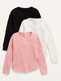 3-Pack Long-Sleeve Thermal T-Shirt for Girls | Old Navy (US)