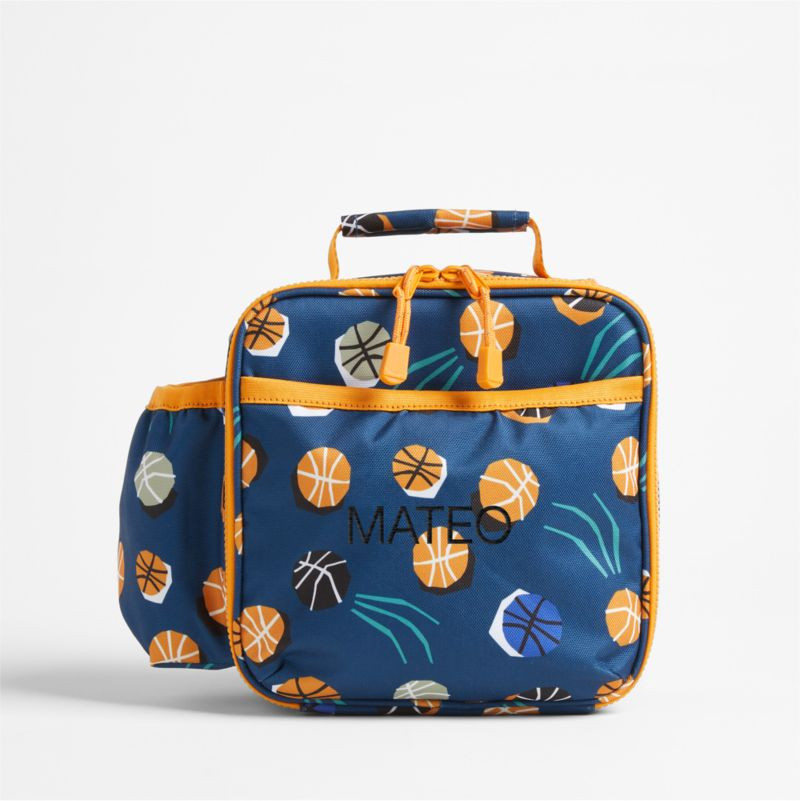 Basketball Soft Insulated Kids Personalized Thermal Lunch Box + Reviews | Crate & Kids | Crate & Barrel