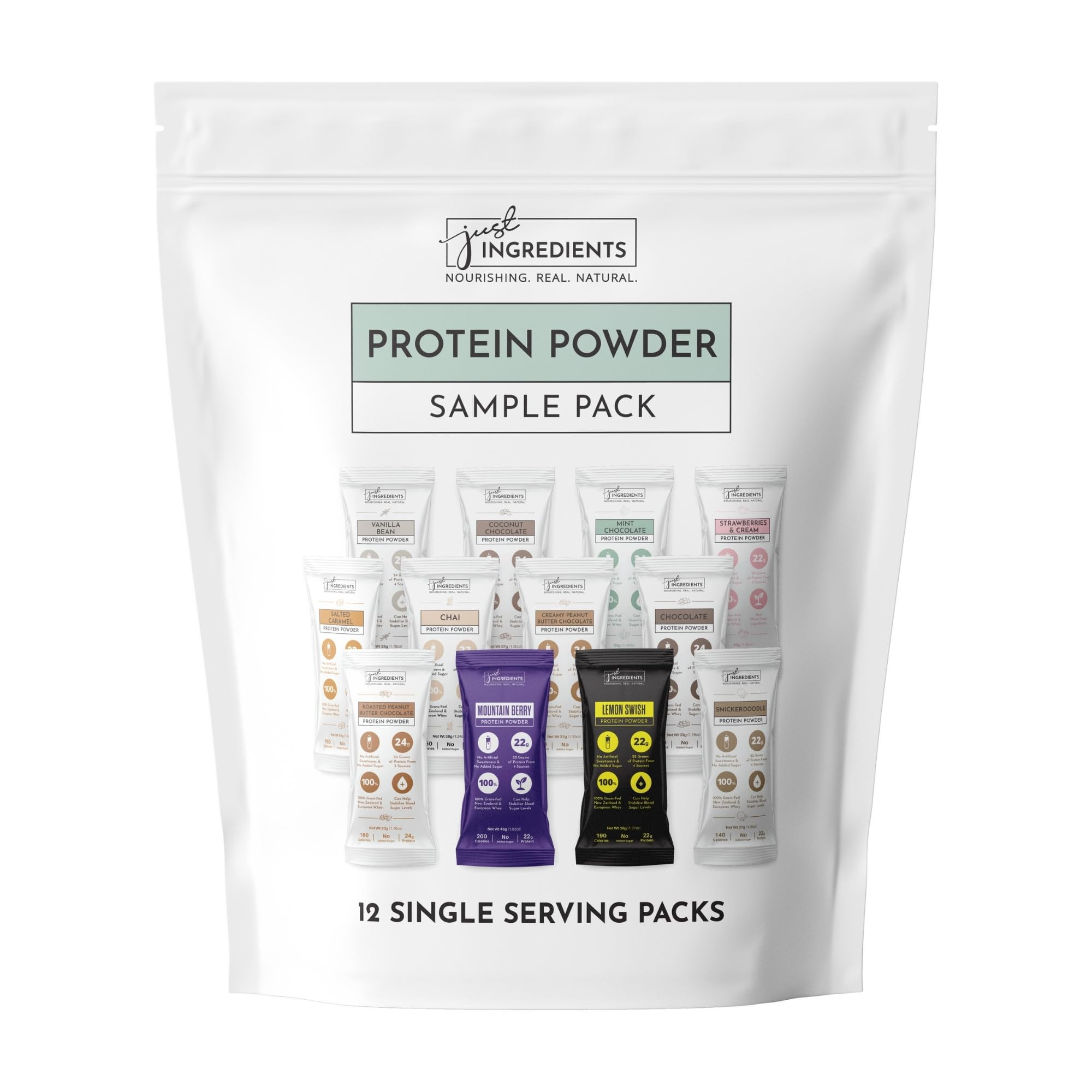 Protein Powder Made with 100% Grass Fed, Non Denatured Whey | Four Different Protein Sources from... | Amazon (US)