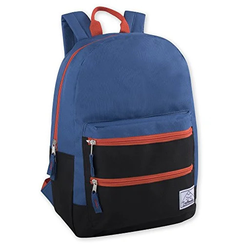 Multi-Color Back Pack with Adjustable Padded Shoulder (Blue) | Walmart (US)