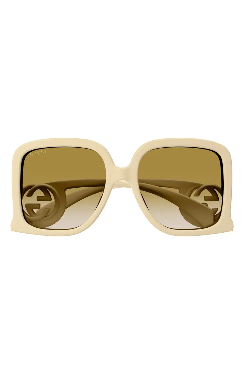 58mm Gradient Square Sunglasses | Nordstrom