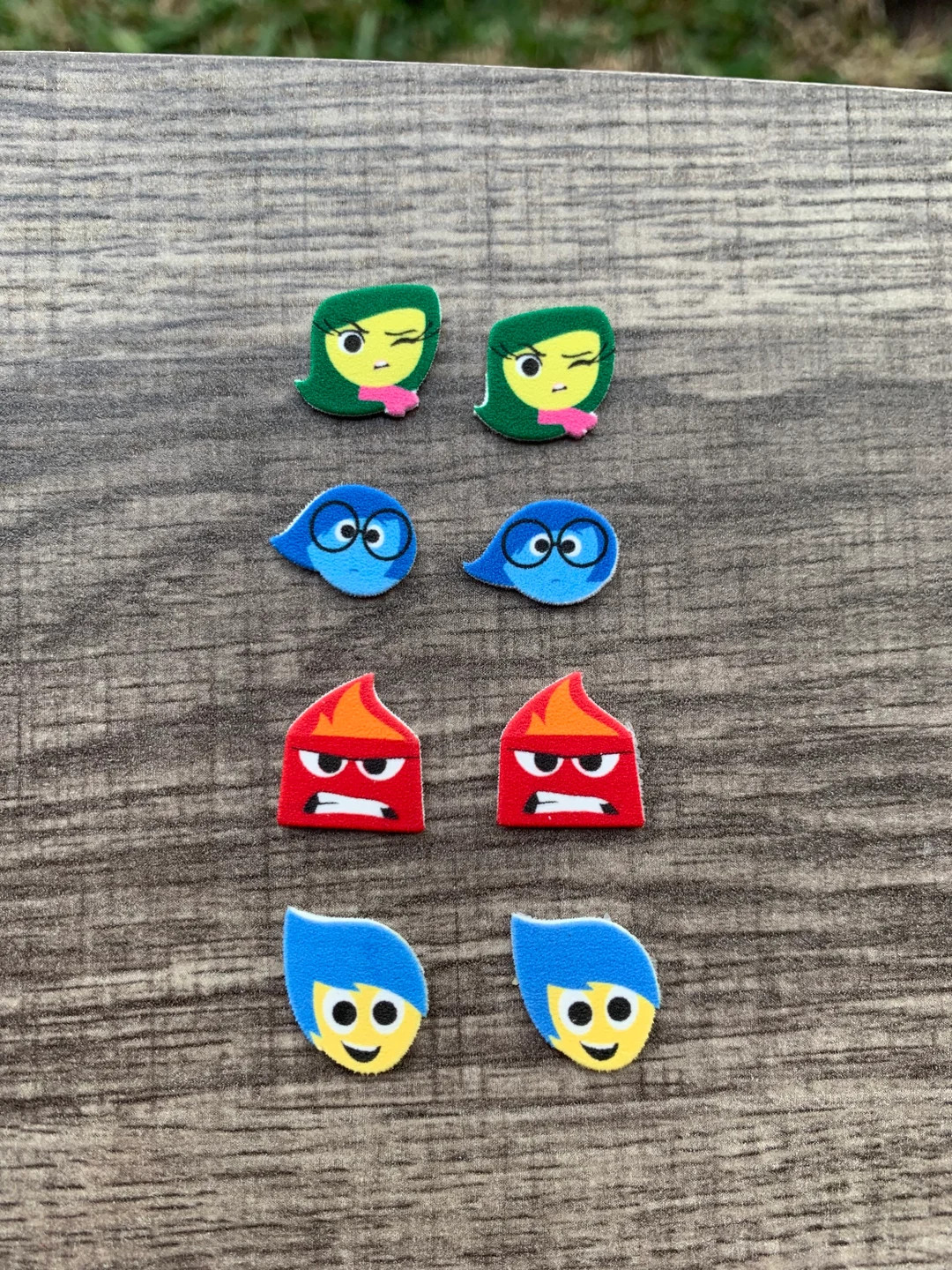 Inside Out Inspired Earrings: Joy, Sadness, Pixar, Handmade Nickel Free Jewelry - Etsy | Etsy (US)