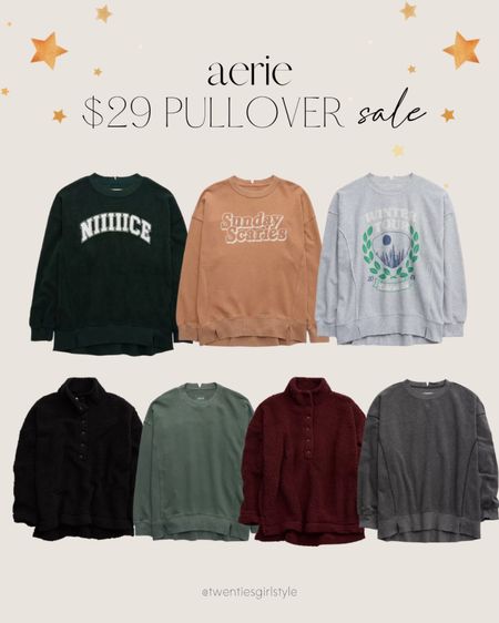 Aerie $29 pullover sale 🙌🏻🙌🏻

#LTKSeasonal #LTKstyletip #LTKfindsunder50
