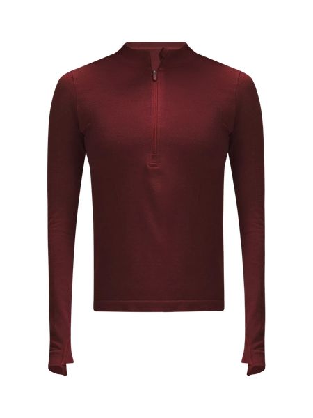 Merino Wool-Blend Base Layer Half Zip | Women's Long Sleeve Shirts | lululemon | Lululemon (US)