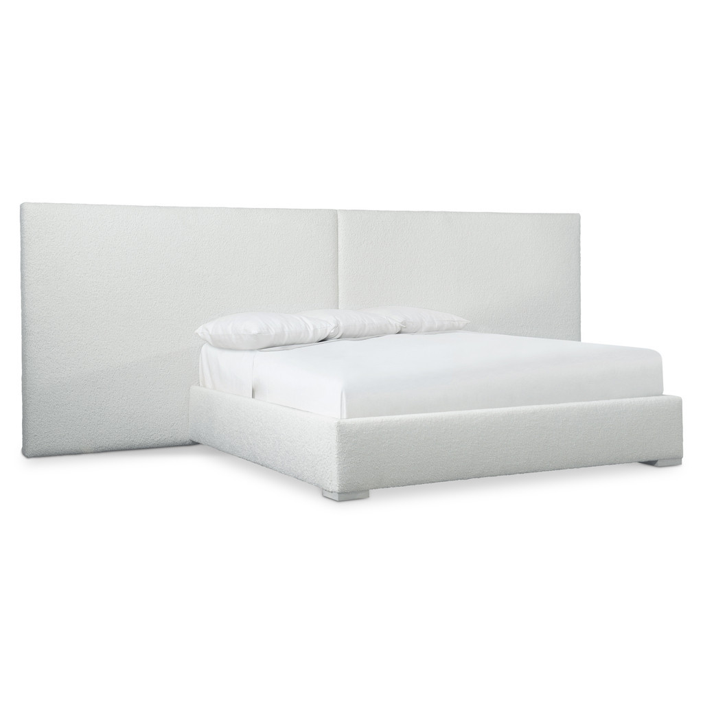 Solaria King Dual Headboard Fully Upholstered Panel Bed | 1stopbedrooms