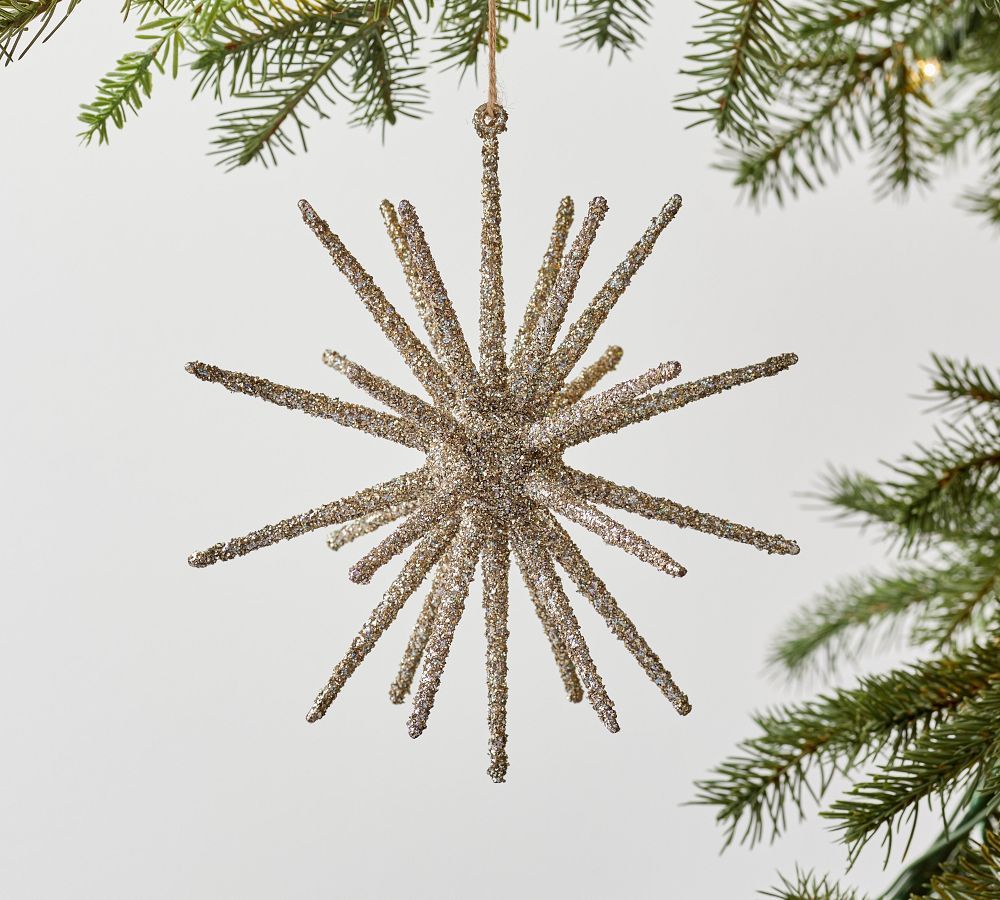 Glitter Starburst Ornament | Pottery Barn (US)