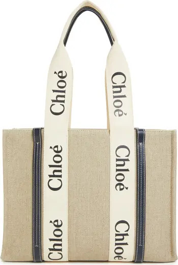 Medium Woody Linen Tote | Nordstrom