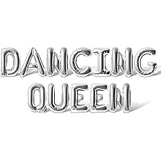 Letter Balloons - DANCING QUEEN 16" Inch Alphabet Letters Foil Mylar Balloon Birthday Party Banne... | Amazon (US)