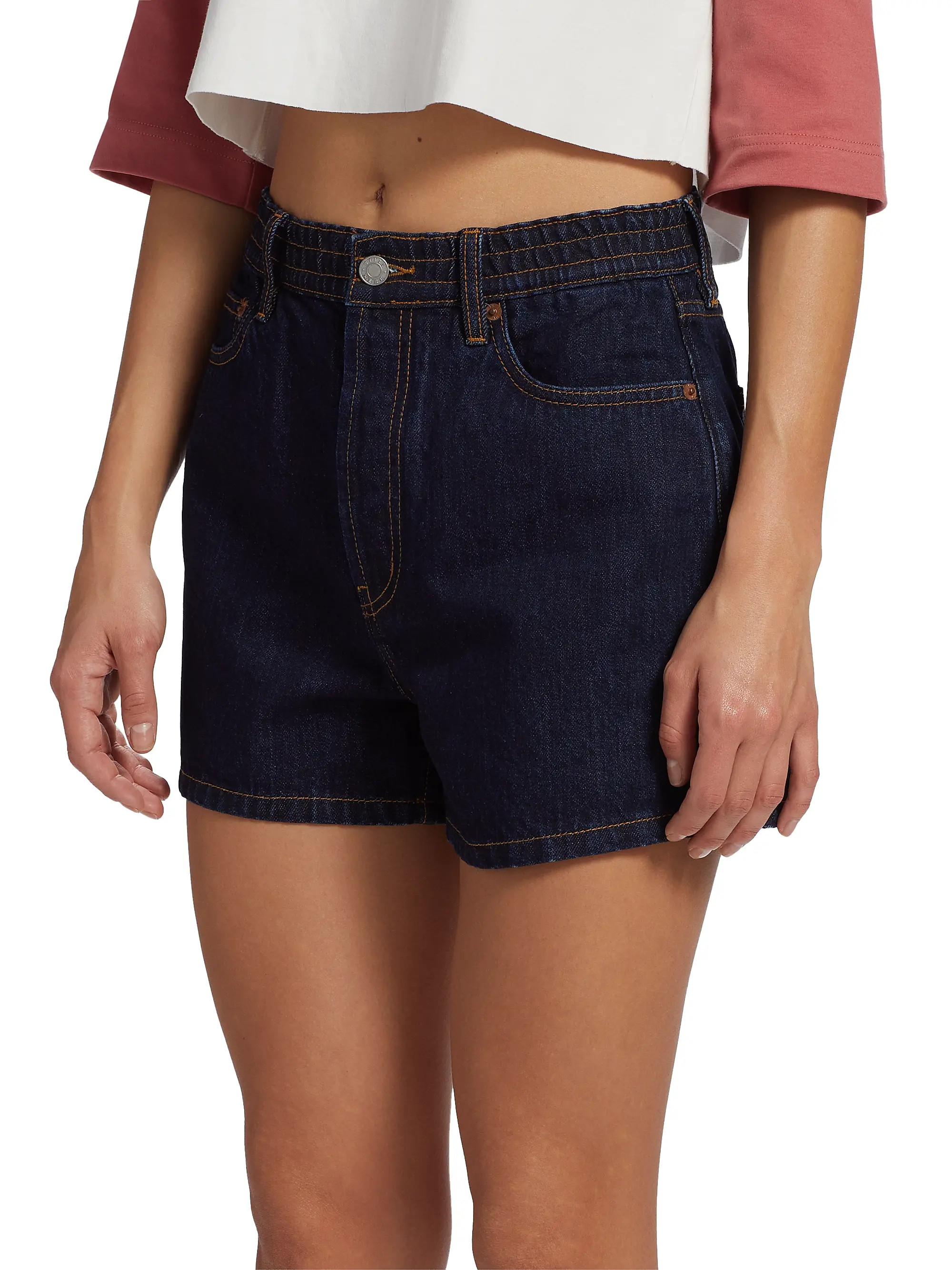 Ames High-Rise Denim Shorts | Saks Fifth Avenue