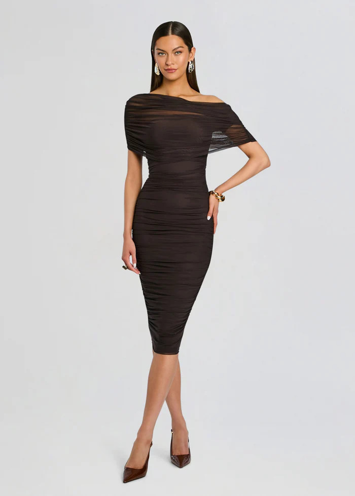 Nyssa Mesh Midi Dress | Retrofete