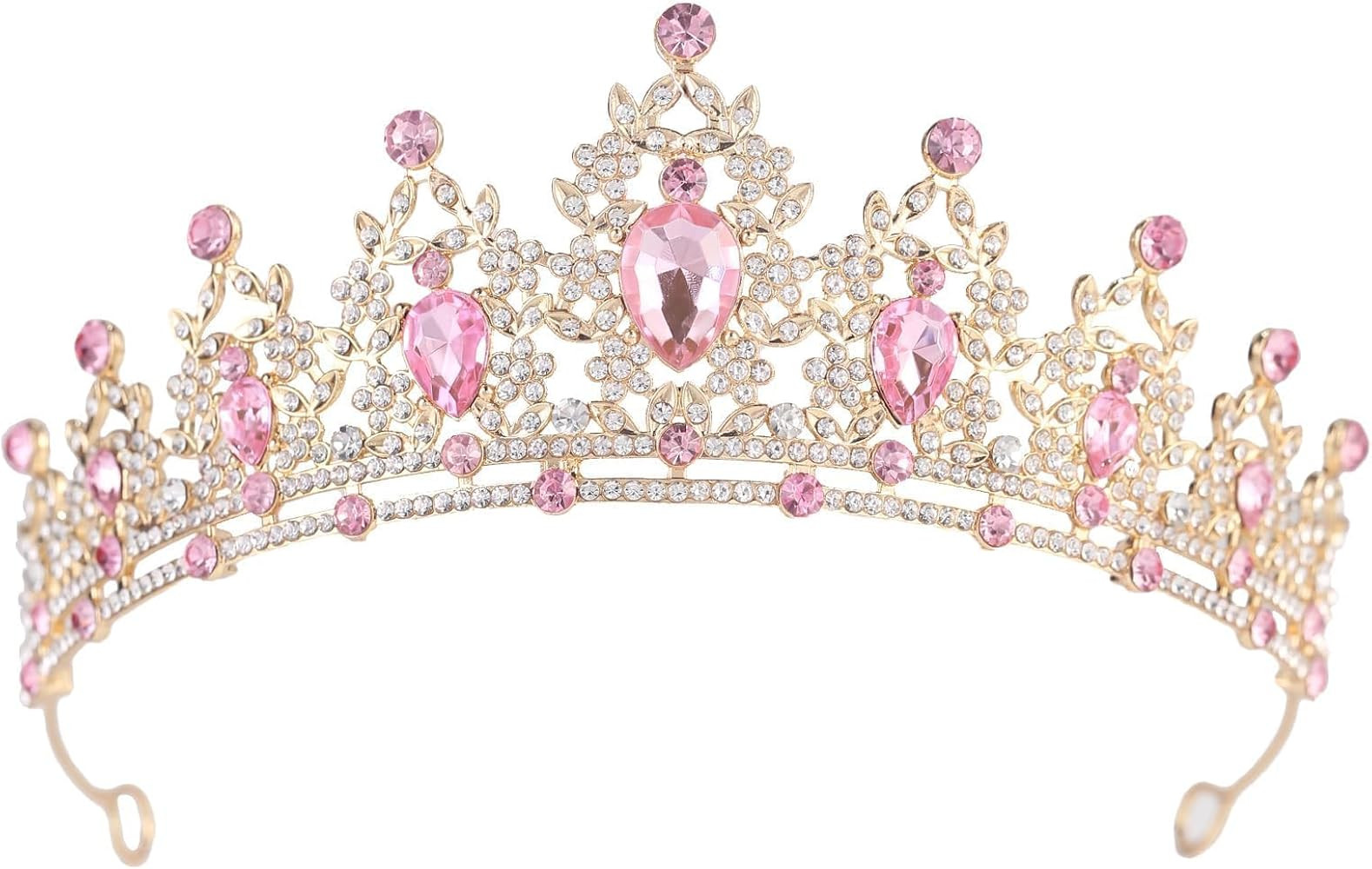 Crystal Crown and Tiara For Women - Rhinestone Headband For Princess Girls,Bridal Hair Accessorie... | Amazon (US)