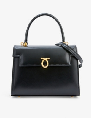 Judi leather top-handle bag | Selfridges