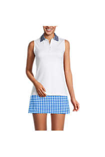 Draper James x Lands' End Women's Sleeveless Supima Polo Shirt | Lands' End (US)