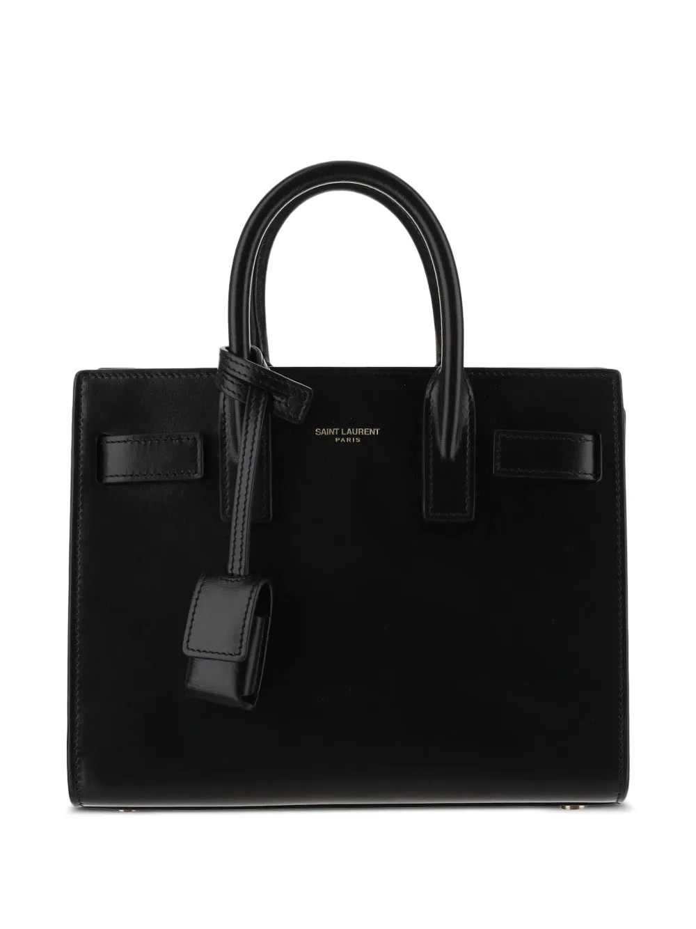 Saint Laurent nano Sac De Jour padlock tote bag - Black | Farfetch Global