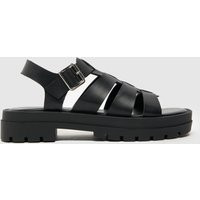 Schuh Tobin Chunky Gladiator Sandals in Black, Size: 7 (EU 40) | Schuh