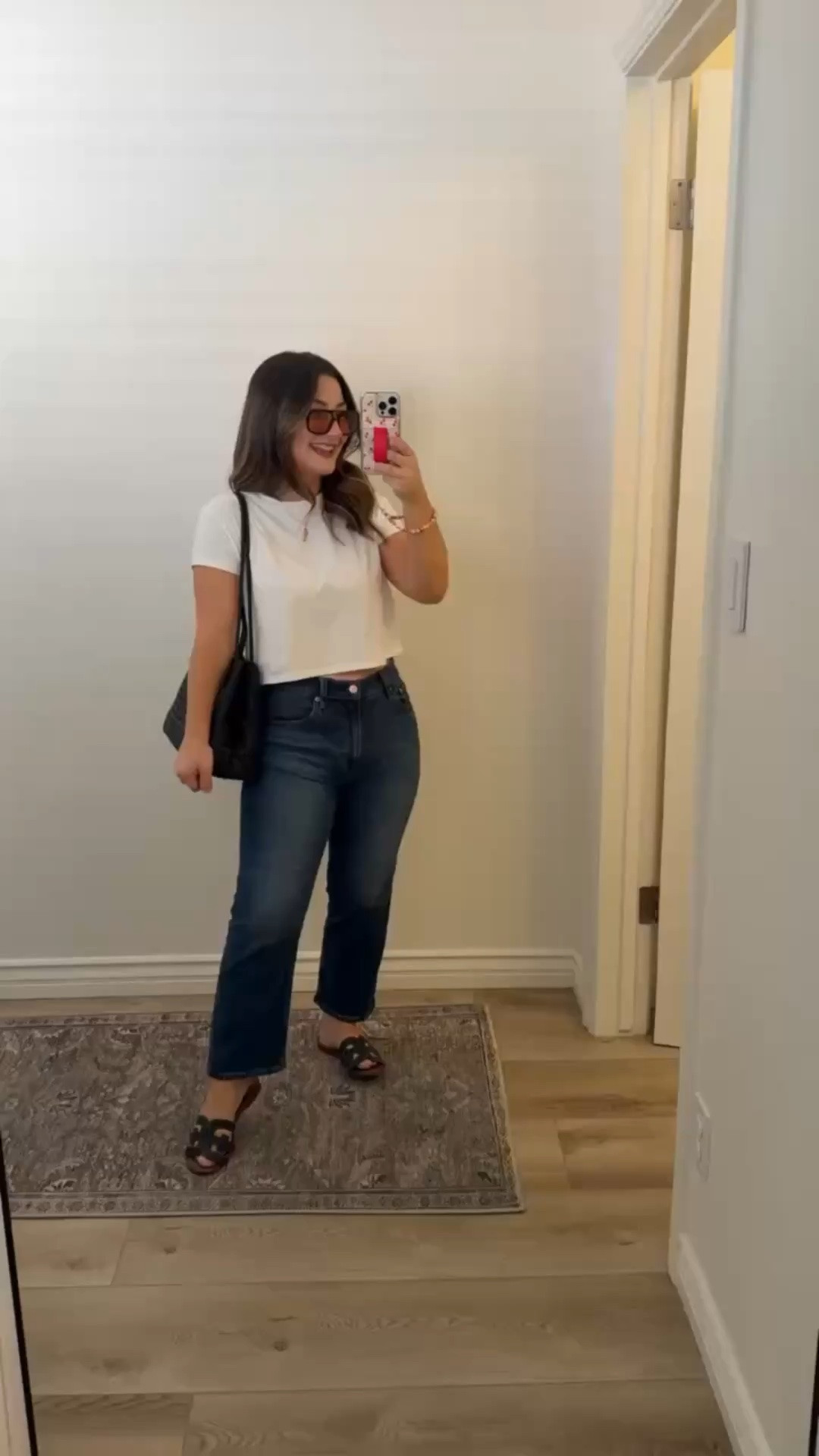 OUTFIT ON SALE! 

Tees come in a pack of 6! 
Size small 

Jeans size 27 petite 

5'0" 140lbs 
Petite friendly

#LTKootd #LTKSaleAlert #LTKPetite