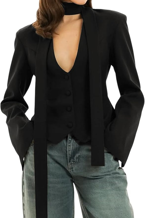 Blazers for Women Business Casual Button Up Work Suit Jackets | Amazon (US)