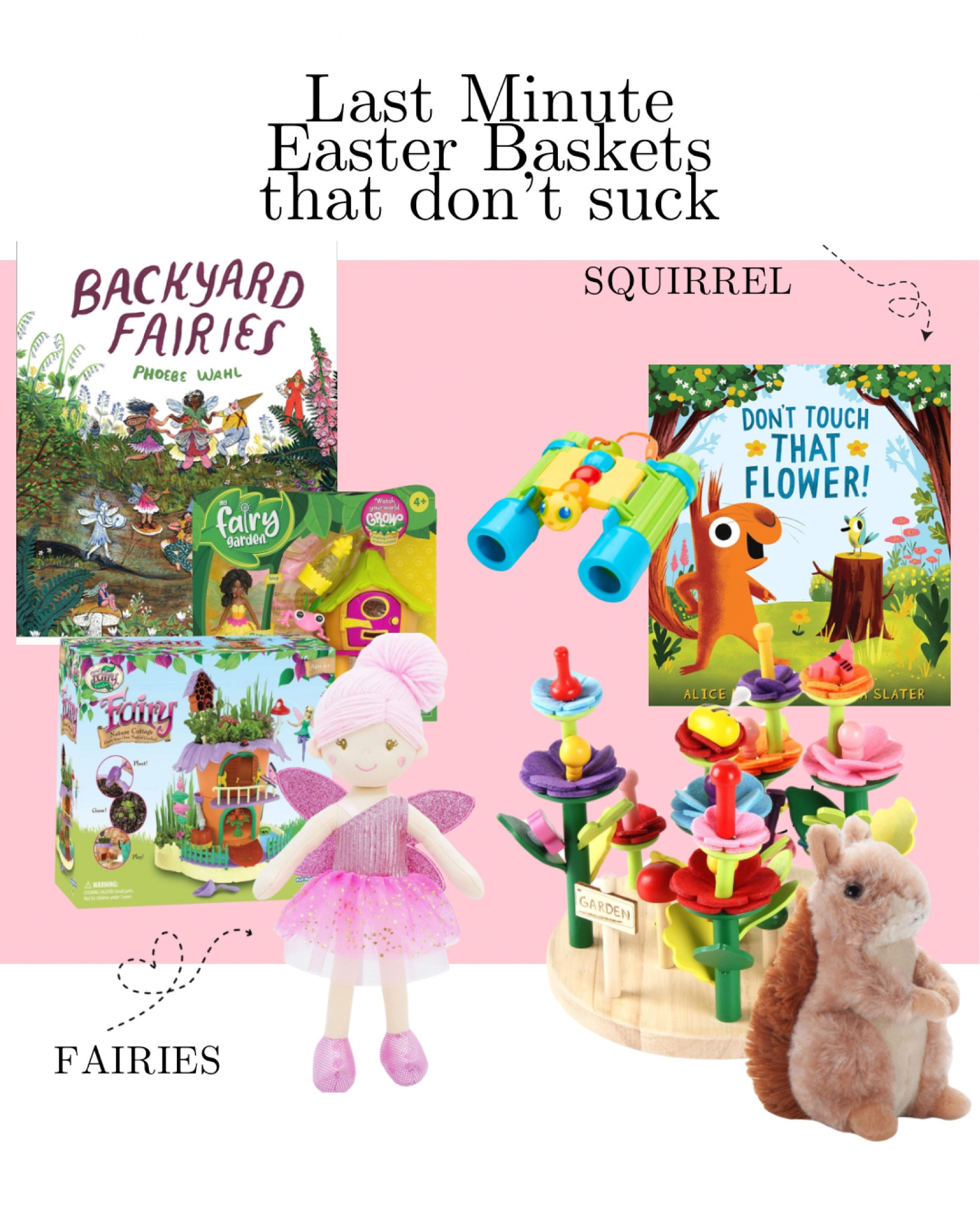Fairy and squirrel themed Easter basket ideas ❤️

#LTKSeasonal #LTKfamily #LTKkids