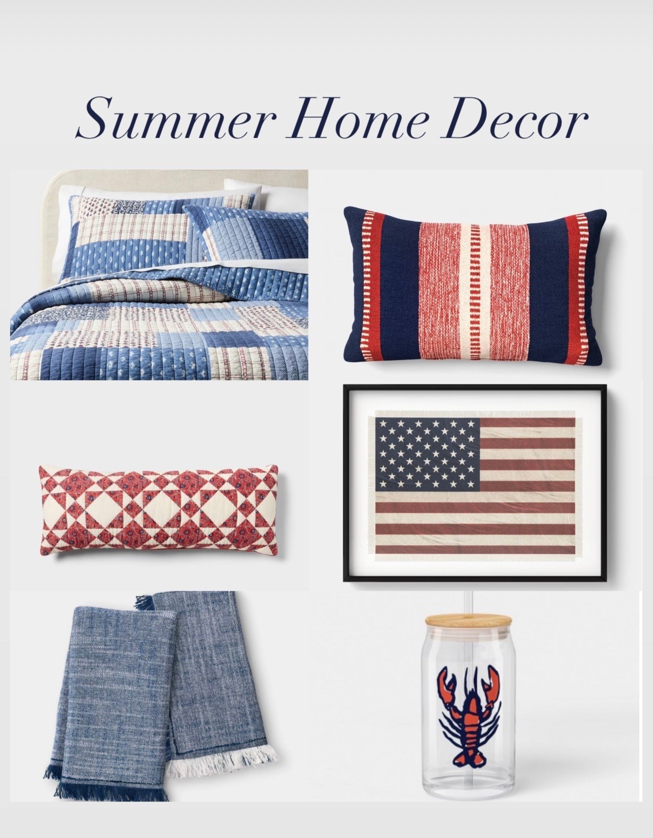 Summer decor, Fourth of July decor, Americana bedding, Memorial Day decor, red white and blue decor

#LTKHome #LTKdayinmylife #LTKSeasonal