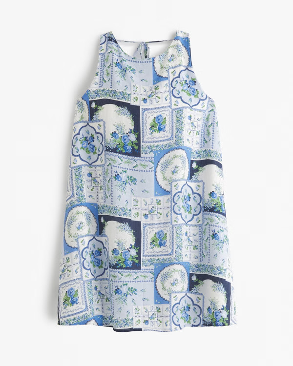 Women's Open-Back Trapeze Mini Dress | Women's Dresses & Jumpsuits | Abercrombie.com | Abercrombie & Fitch (US)