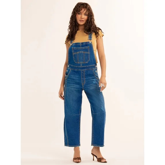 Jessica Simpson Women's Overall Barrel Leg, Sizes XS-XL | Walmart (US)