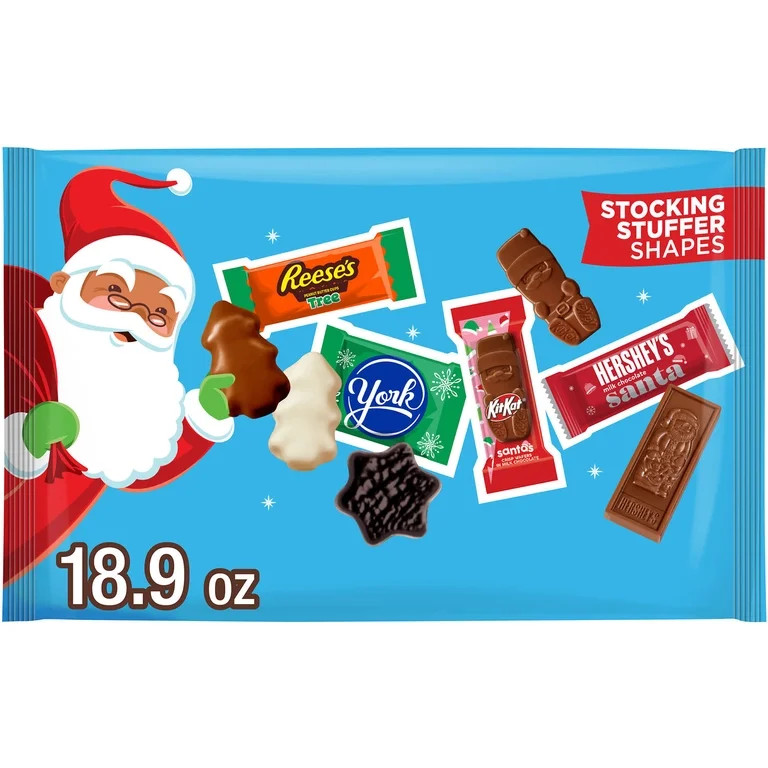 Hershey Assorted Chocolate Christmas Candy, Variety Bag 18.9 oz | Walmart (US)
