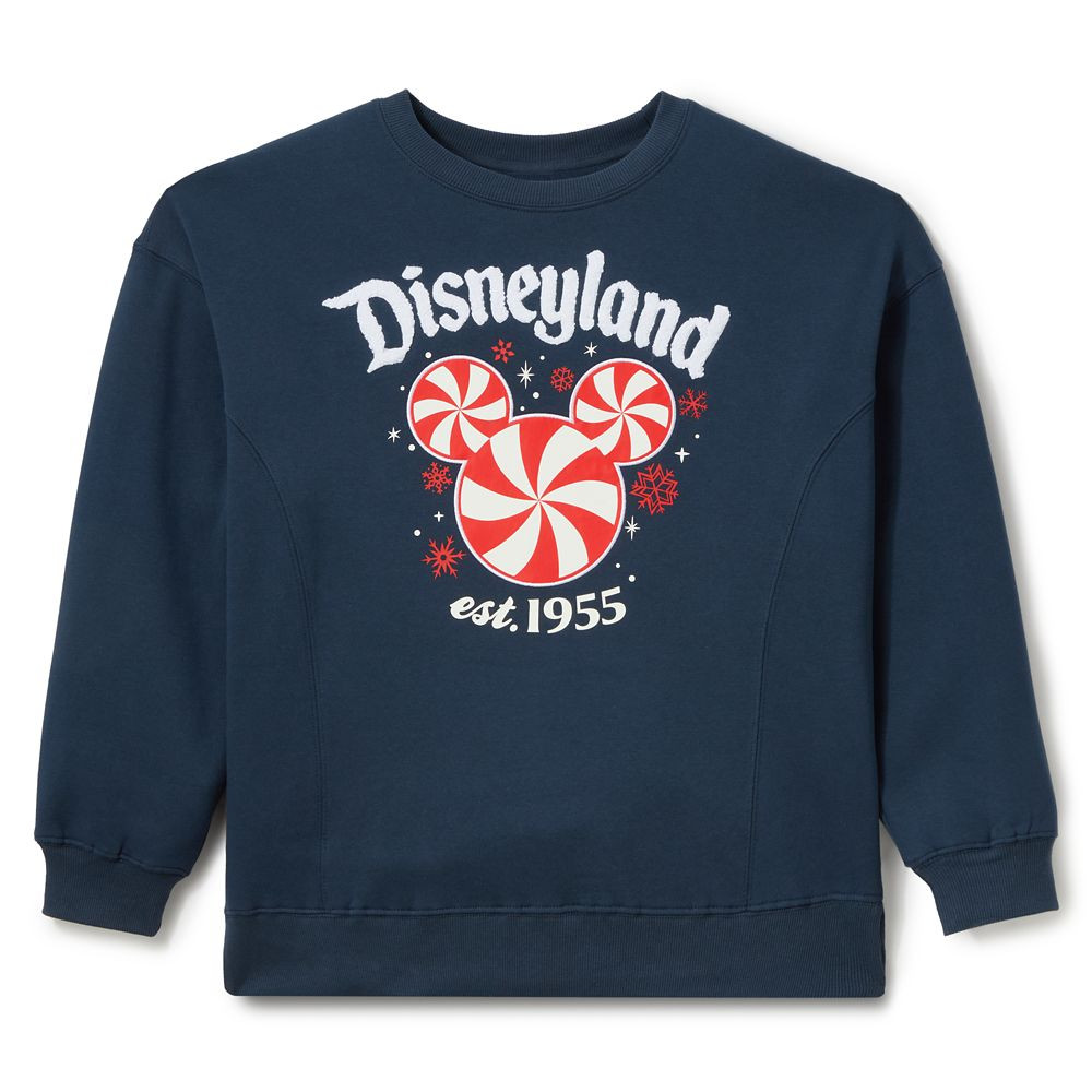 Mickey Mouse Icon Peppermint Swirl Holiday Pullover Sweatshirt – Disneyland | Disney Store