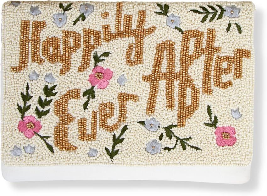 Happily Ever After Clutch for Wedding Day, Beaded Bride Purse for Bachelorette, Bride Clutch Bag,... | Amazon (US)