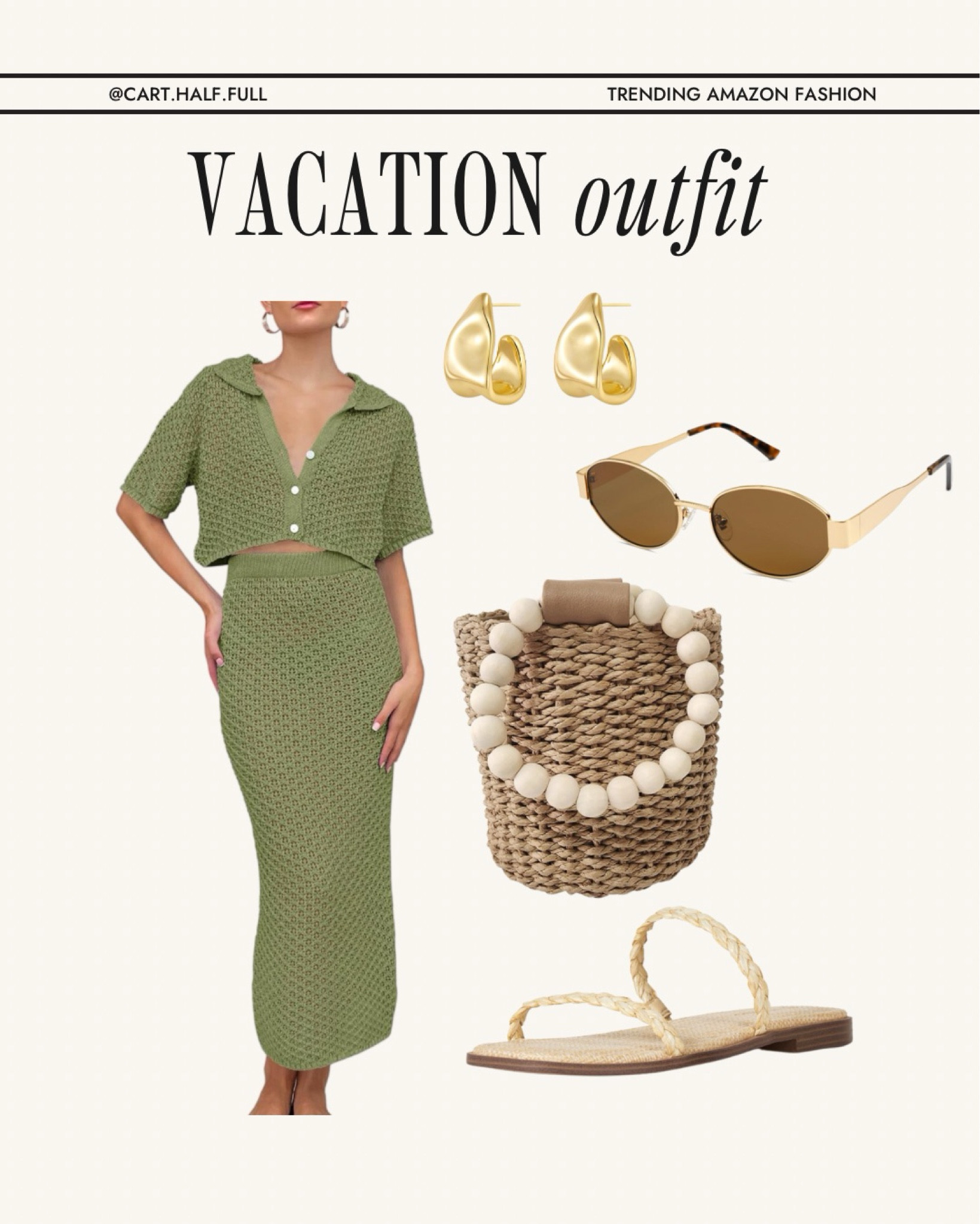 Vacation mode is activated with this two piece knit set 

#LTKfindsunder50 #LTKSeasonal #LTKstyletip