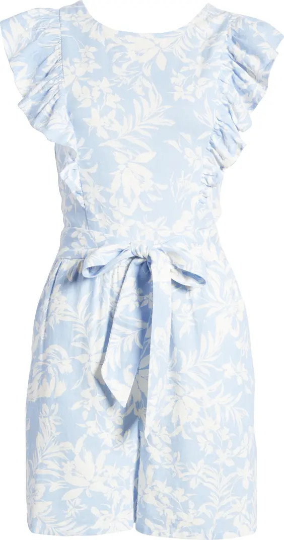 Matching Family Moments Floral Linen Blend Romper | Nordstrom