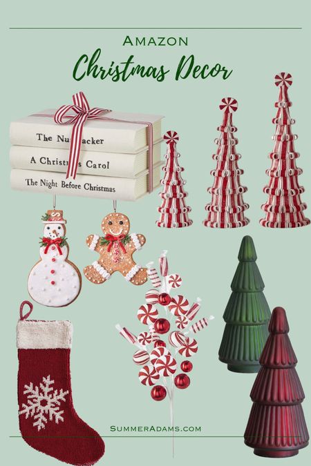 Fun, traditional, red and green Christmas decor that the kids will love!



Raz imports, creative co-op, found it on Amazon, red and green Christmas Decor, stockings, Christmas books, ornaments, Christmas tree stems, glass trees 

#LTKSeasonal #LTKhome #LTKHoliday