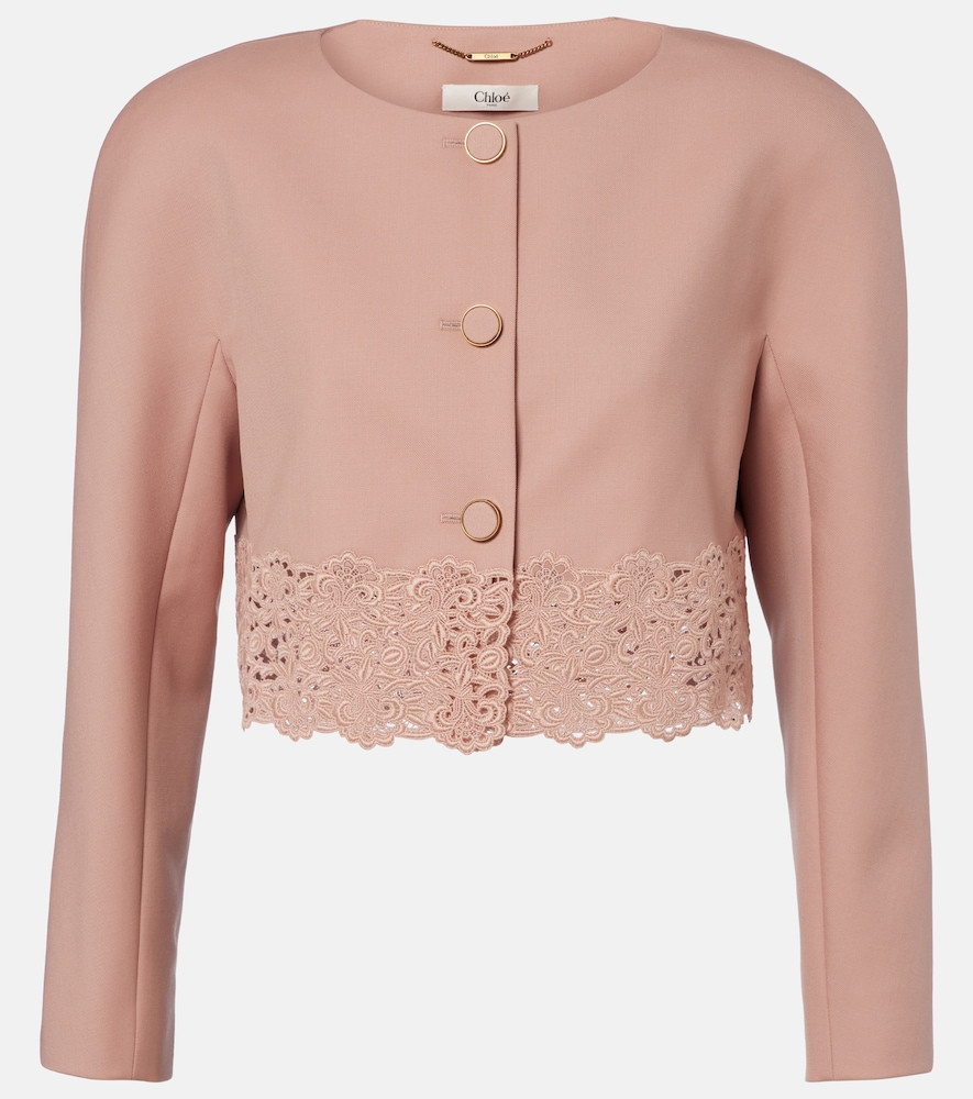 Chloé Cropped virgin wool gabardine jacket | Mytheresa (US/CA)