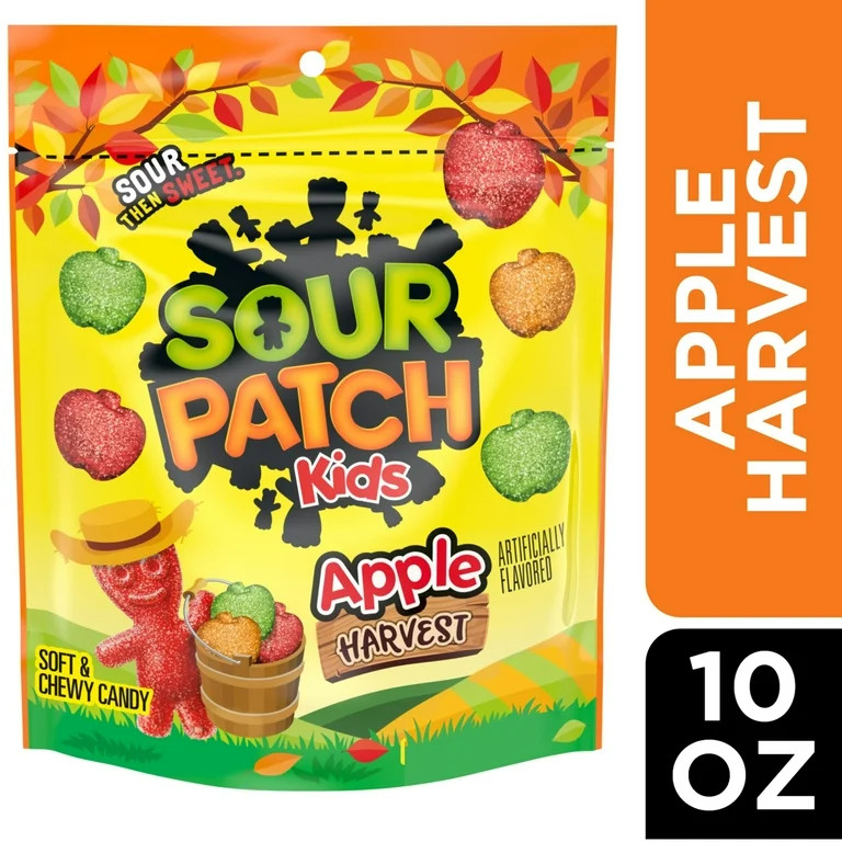 SOUR PATCH KIDS Apple Harvest Soft & Chewy Candy, 10 oz | Walmart (US)