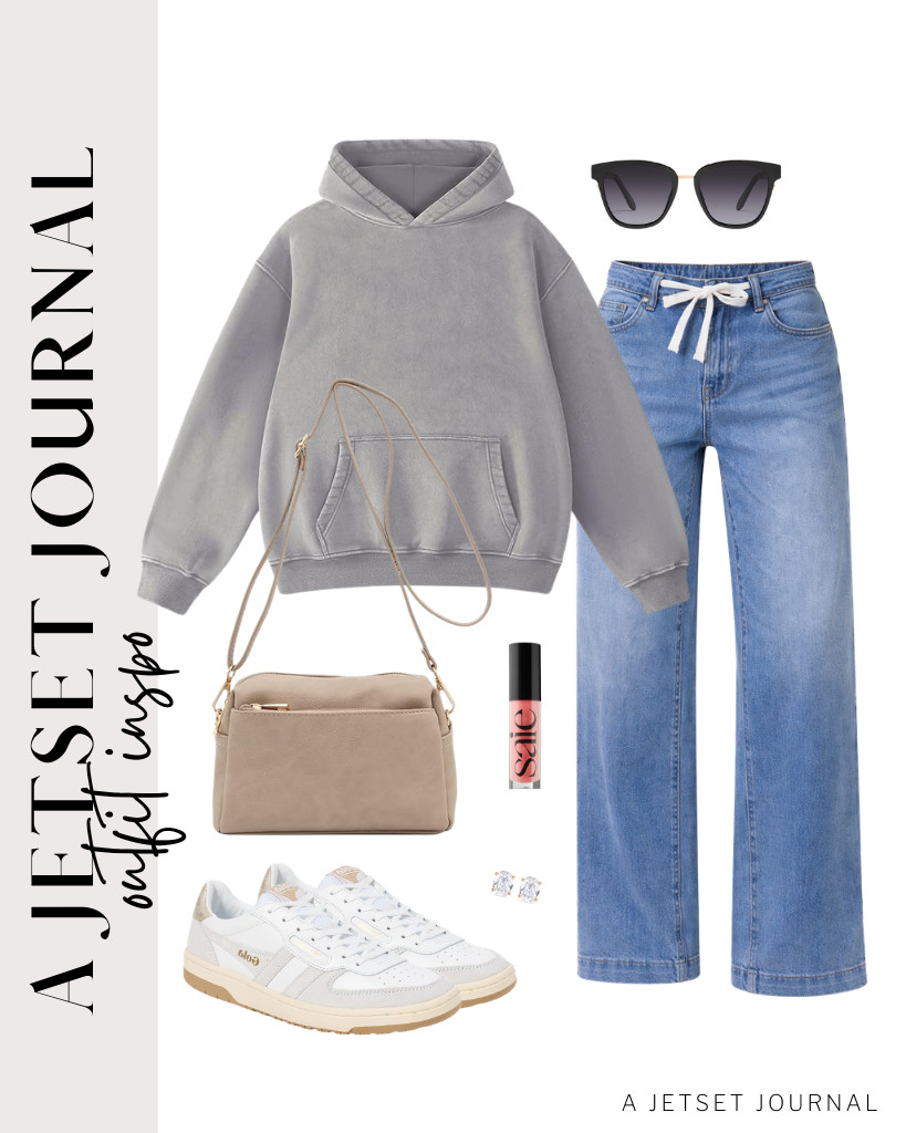 For a chic vibe, pair this cozy oversized hoodie with light-wash jeans and Gola Hawk sneakers. Finish off your look with a touch of fabulous Saie Glossybounce lip gloss. 

 #LTKSeasonal #LTKSaleAlert #LTKTravel