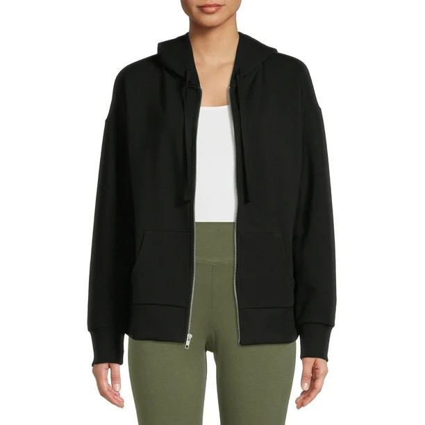 Time and Tru Women's Zip Up Hoodie - Walmart.com | Walmart (US)
