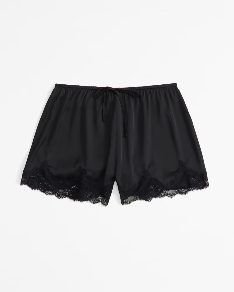 Women's Lace and Satin Sleep Short | Women's Intimates & Sleepwear | Abercrombie.com | Abercrombie & Fitch (US)